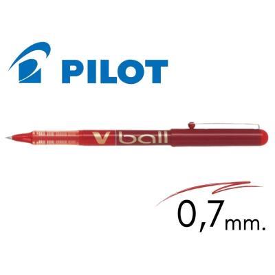 BOLÍGRAFO PILOT V-BALL 0,7 TINTA LÍQUIDA ROJO (NVB7R)