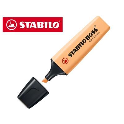 MARCADOR FLUORESCENTE STABILO BOSS PASTEL NARANJA PALIDO (70/125)