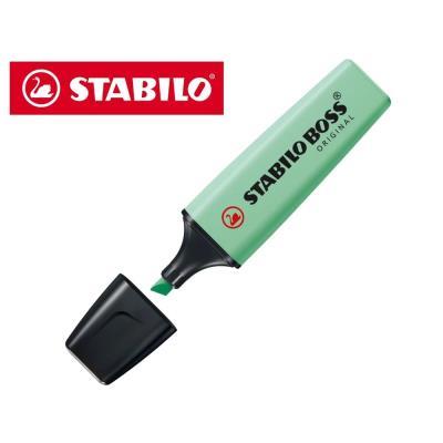 MARCADOR FLUORESCENTE STABILO BOSS PASTEL VERDE MENTA (70/116)