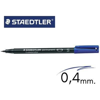ROTULADOR STAEDTLER LUMOCOLOR P. SUPERFINA AZUL (313-3)