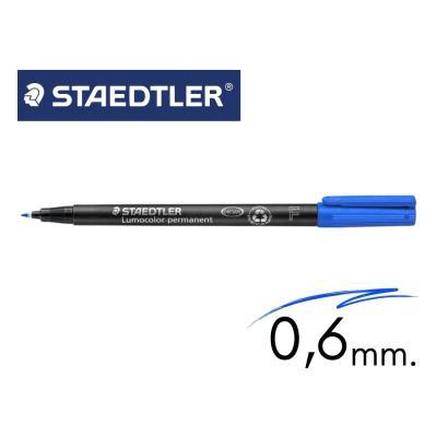 ROTULADOR STAEDTLER LUMOCOLOR P. FINA AZUL (318-3)