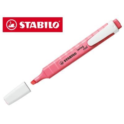 MARCADOR FLUORESCENTE STABILO SWING COOL PASTEL ROSA CEREZO (275/150-8)
