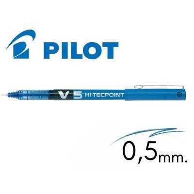 ROTULADOR PILOT V-5 TINTA LÍQUIDA AZUL (NV5A)