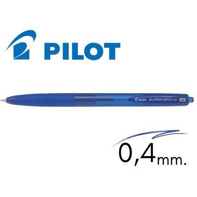 BOLÍGRAFO PILOT SUPER G RETRÁCTIL AZUL (NSGGA)