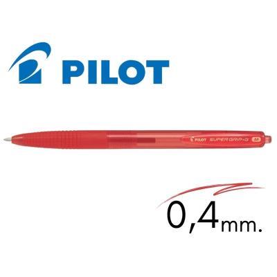 BOLÍGRAFO PILOT SUPER G RETRÁCTIL ROJO (NSGGR)