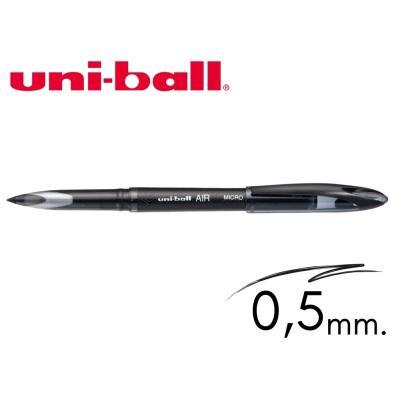 BOLÍGRAFO UNIBALL TINTA LÍQUIDA AIR 0,5 MM. UBA-188-M NEGRO (190470000)