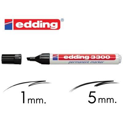 ROTULADOR EDDING 3300 P. BISELADA NEGRO (3300-01)