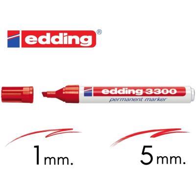 ROTULADOR EDDING 3300 P. BISELADA ROJO (3300-02)