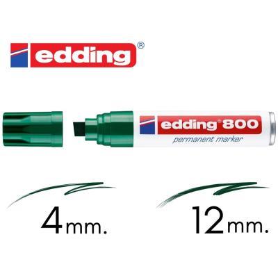 ROTULADOR EDDING 800 P. BISELADA GRUESA VERDE (800-04)