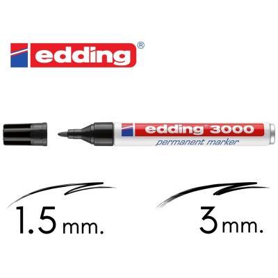 ROTULADOR EDDING 3000 P. CÓNICA FINA NEGRO (3000-01)