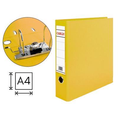 ARCHIVADOR AZ A4 LOMO ANCHO AMARILLO CARLIN  (88604) (10113)  (0401376AM)