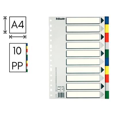 INDICE ESSELTE 10 POSICIONES A4 (11710)