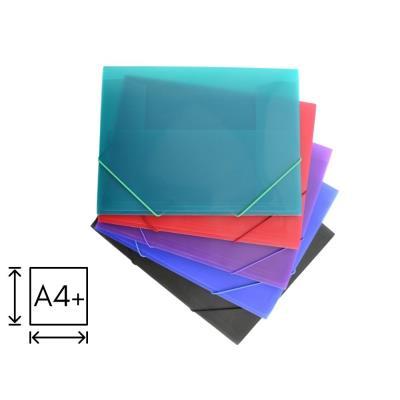 CARPETA O. BOX CON GOMA SUPRA A4 COL. SURT. (51615)