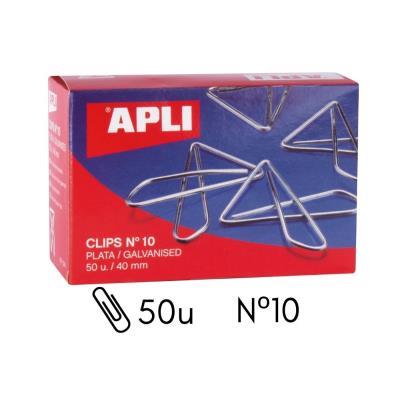 CLIPS APLI MARIPOSA PLATEADOS Nº 10 CAJA 50 UDS. (11914)