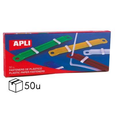 FASTENERS APLI PLÁSTICO COL. SURT. CAJA DE 50 UDS. (14909)