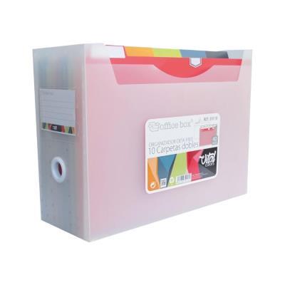 ORGANIZADOR O. BOX 10 CARPETAS DOBLES DESK FREE VITAL COLORS (39118)