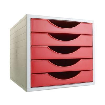 MÓDULO A. 2000 5 CAJONES ARCHIVOTEC OPACO ROJO (4005 RJ)