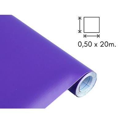 ROLLO DE FILM AUTOADHESIVO 0.50X20 MT MORADO