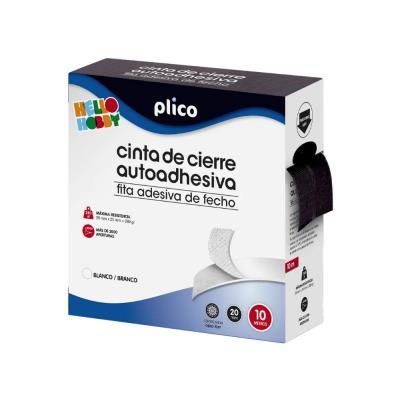 SET CINTAS DE CIERRE PLICO AUTOADHESIVAS 20 MM. X 10 M. NEGRO (13332)