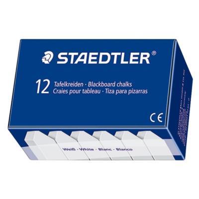 TIZA CUADRADA BLANCA PARA PIZARRA STAEDTLER 12UN.