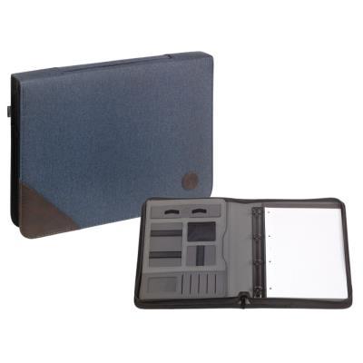 CARPETA CARCHIVO CONGRESOS CREMALLERA CON BLOC A4 AZUL (24210009)