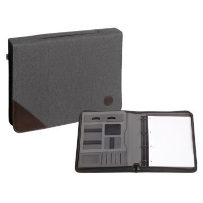 CARPETA CARCHIVO CONGRESOS CREMALLERA CON BLOC A4 GRIS CLARO (24210007)