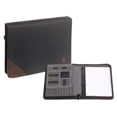 CARPETA CARCHIVO CONGRESOS CREMALLERA CON BLOC A4 GRAFITO (24210008)