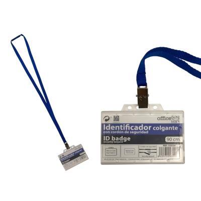 IDENTIFICADOR COLGANTE O. BOX CON CORDÓN DE SEGURIDAD AZUL (93028)