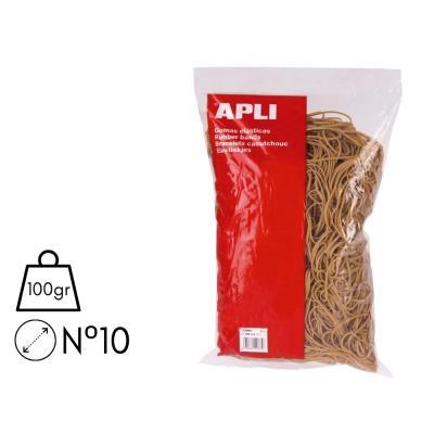 GOMAS ELÁSTICAS APLI BOLSA 100 GRS. 10 CM. (12856)