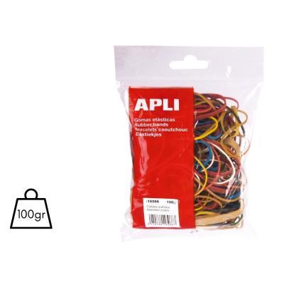 GOMAS ELÁSTICAS APLI COL. SURT. 100 GRS. (16266)