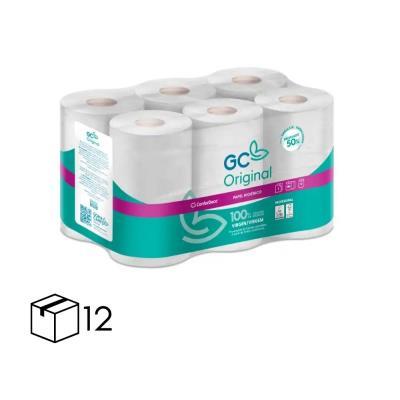 PAPEL HIGIÉNICO GC 2 CAPAS PAQUETE DE 12 ROLLOS (72336)