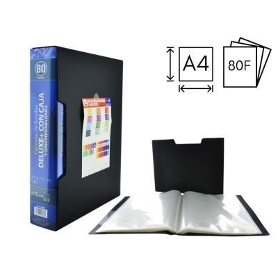 CARPETA O. BOX 80 FUNDAS A4 CON CAJA NEGRO (8068)
