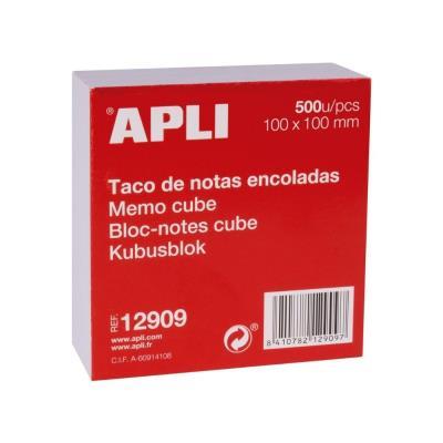 TACO NOTAS APLI PAPEL ENGOMADO 100 X 100 MM. 500 HOJAS (12909)