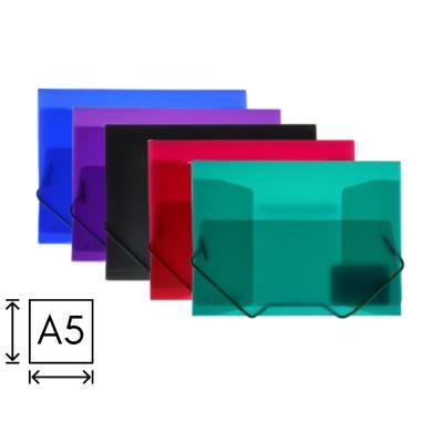 CARPETA O. BOX CON GOMA SUPRA A5 COL. SURT. (51015)