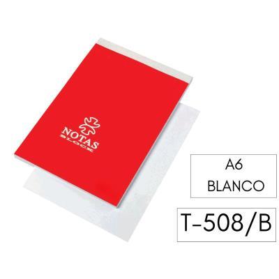 BLOC DE NOTAS CON TAPA 8º 80 HOJAS DE 60 GRS. LISO (18905) T-508/B