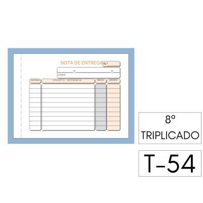 TALONARIO DE ENTREGAS 8º  MOD:T-54 TRIPLICADO LOAN HORIZONTAL (T-54)
