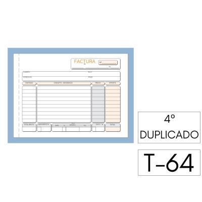 TALONARIO DE FACTURA DUPLO A5 APAISADO AUTOCOPIATIVO