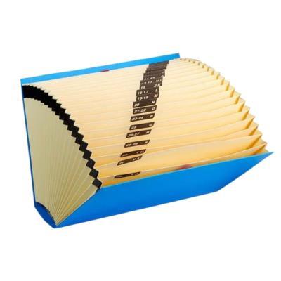 CLASIFICADOR FUELLE CARTÓN FORRADO FASHION AZUL Fº CARCHIVO (19330009)