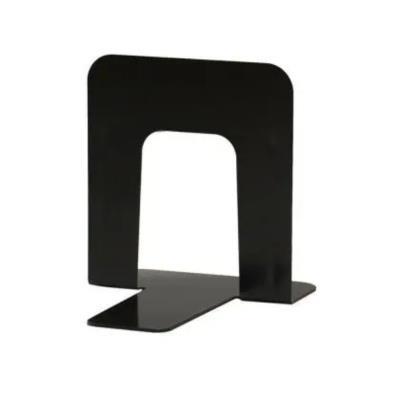 JUEGO DE 2 UNIDADES DE SOPORTA LIBROS O. BOX METÁLICOS ALTURA 127 MM. NEGRO (1726)