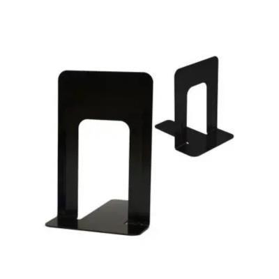 JUEGO DE 2 UNIDADES DE SOPORTA LIBROS O. BOX METÁLICOS ALTURA 228 MM. NEGRO (1724)