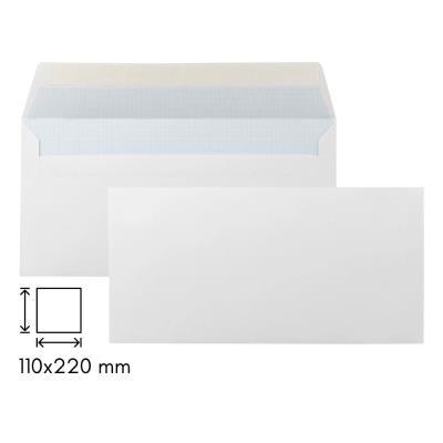 CAJA 500 SOBRES 110X220 BLANCO 90GR AUTODEX  (877S110220/500)