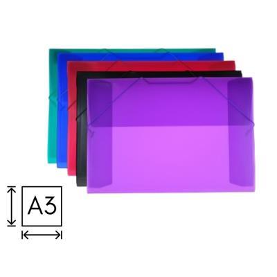 CARPETA O. BOX CON GOMA SUPRA A3 COL. SURT. (51515)