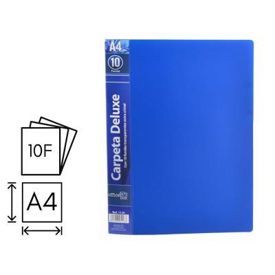 CARPETA O. BOX FLEXIBLE 10 FUNDAS A4 AZUL (1126)
