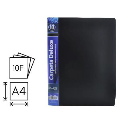 CARPETA O. BOX FLEXIBLE 10 FUNDAS A4 NEGRO (1169)