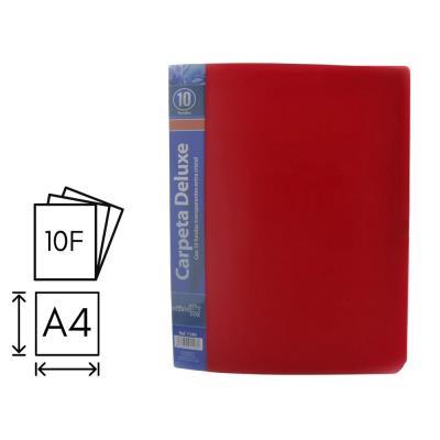 CARPETA O. BOX FLEXIBLE 10 FUNDAS A4 ROJO (1146)