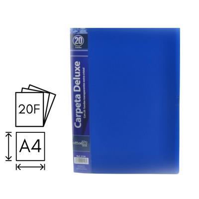 CARPETA O. BOX FLEXIBLE 20 FUNDAS A4 AZUL (2126)