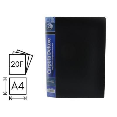 CARPETA O. BOX FLEXIBLE 20 FUNDAS A4 NEGRO (2169)