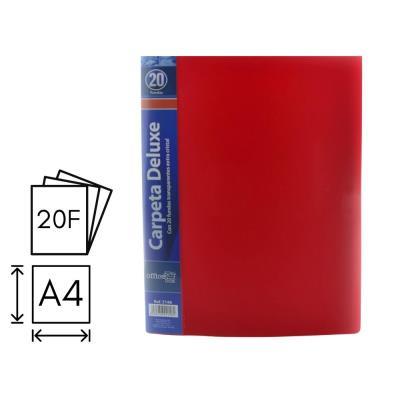 CARPETA O. BOX FLEXIBLE 20 FUNDAS A4 ROJO (2146)