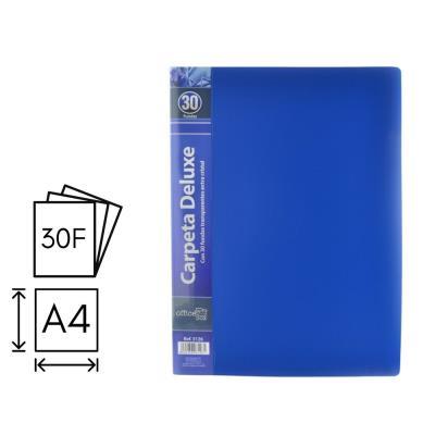 CARPETA O. BOX FLEXIBLE 30 FUNDAS A4 AZUL (3126)