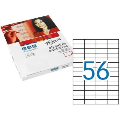 ETIQUETAS FABRISA 52.5X21.2MM CAJA DE 100 HOJAS